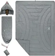 iClimb 3M Thinsulate Insulation Warm Camping Blanket Ultralight Compact (Light Grey)