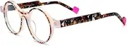 [HEPIDEM] Multicolor Acetate Glasses Frame Women,Oversize Round Optical Eyeglasses 9345