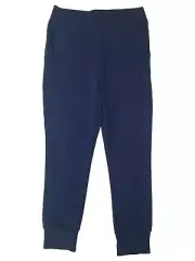Girls Navy Blue Athletic Leggings Joggers Split Cuff Stretch Pants