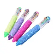 4 Pcs Multicolor Ballpoint Pen Retractable Ballpoint Pen Office School Supplies