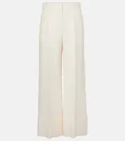 [Valentino] Valentino Crepe Couture wide-leg pants AU 14 white