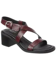 rag & bone Geo Block Embossed Leather Sandal 35 Red