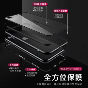 iPhone6 6sPlus 手機保護殼金屬磁吸單面玻璃保護套款(6PLUS手機殼 6SPLUS手機殼)