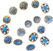WOFASHPURET 2 Sets Retro Nail Charms and Gems Mixed Nail Jewels for Women Unique Manicure Decorations for Christmas Weddings and Special Occasions