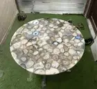 agate table lamp/ agate stone table top/ agate coffee table/ agate table tops