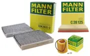 NEW Mann Oil Air Carbon Two Cabin Filters Service Kit for BMW F01 F02 F07 3.0 L6