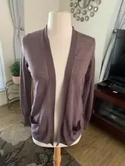 NWT Ann Taylor light plum cardigan w/ pockets size SP $49.50!