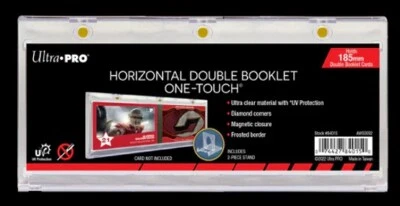 Lot/3 Ultra Pro 185mm Horizontal One Touch Double Booklet Card Magnetic Holder