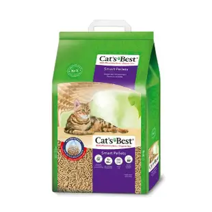 【CAT’S BEST 凱優】特級無塵凝結木屑砂（紫標凝結型）20L/10kg(貓砂/木屑砂/環保砂/杉木砂)