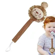 Nipple Clip Holder, Teethers Holder Clip for Toddler, Animal Shapes Anti-Lost Toddler Pacifier Clips Toddler Nipple Strap for Pacifier, Teether, Hiccup Towel