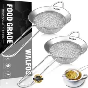 Walfos Small Fine Mesh Tea Strainer, Mini Stainless Steel Sieve with Handle, ...