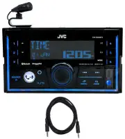 JVC KW-X850BTS 2-Din Car Stereo Receiver Bluetooth/USB/XM Ready/Alexa+AUX Cable