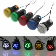 AC50-380V 22mm Thermometer Indicator Light LED Digital DisplayTemperature Meter