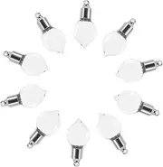 WRITWAA 10 pcs Mini Refillable Glass Bottles Empty Pendant Perfume Vials with Screw Caps for DIY Crafts Portable Travel Containers for Oils and Fragrance Decorative Accessories
