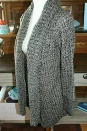 Keren Hart Gray Knit Sweater Cardigan Sz S NWT L#25