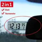 Energy-saving Meter Thermometer LCD Car Clock Car Decoration Universal