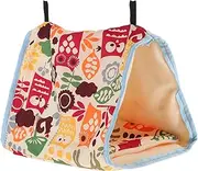 YARNOW Parrot Warm Nest Thick Hammock Bird House for Birds Comfortable Sleeping Bed with Quick Dry Design for Canaries Larks and Parakeets Edging