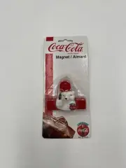Vintage, Coca-Cola Polar Bear With Coke on Clip Magnet, 1999