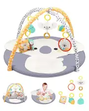 Baby Play Gym and Tummy Time Mat Cute Koala Activity Gym Foldable Playmate With