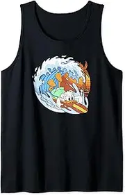 [Disney] Mickey and Friends Donald Duck Surfing Tank Top
