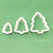 Christmas Tree Polymer Clay Cutter Set - shaped clay cutters