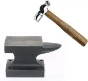 Iron Horn Anvil Bench Block,Small Iron Single Horn Base Jeweler Blacksmith Tool