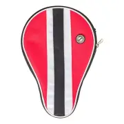 Table Tennis Racket Cover - Protects 1-2 Ping Pong Paddles, Red