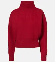 [Max Mara] Max Mara Bessica wool and cashmere turtleneck sweater UK 18 red