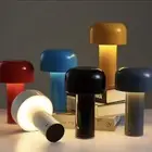 Mushroom Table Lamp Rechargeable Bedroom Bedside USB Desk Touch Decoration Lamp