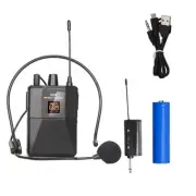 Uhf Wireless Headset Microphone With Transmitter Receiver Led Digital Display