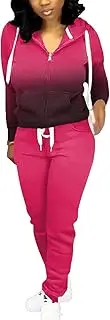 [Mrskoala] 2 Piece Outfits Lounge Jogging Suits for Women Sweatsuit Tracksuit Long Sweatpants Set