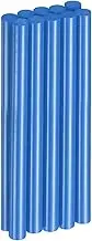 uxcell 10pcs Hot Glue Sticks 0.43" Dia x 5.91" Long EVA Mini Hot Melt Adhesive Glue Stick for Hot Melt Gun Wood Plastic Glass Flowers Fabrics Foam, Blue