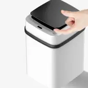 Mini Desk Trash Can Trashcans for Kitchens Waste Bin with Motion Detector