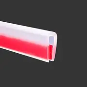 Clear Rubber Edge Trim, Self-Adhesive Transparent Edge Protector for Sheet Metal Parts, Car Doors, Flexible Silicone Rubber Material, Size 1/16"(1.5mm), Fit 0-3/32"(2mm), U Channel Edge Guard, 10Ft