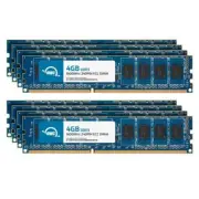 OWC 32GB (8x4GB) DDR3 1600MHz 2Rx8 ECC Unbuffered UDIMM 240pin Memory RAM