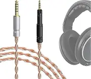 Geekria Apollo Silver-Plated Upgrade 4.4mm to 2.5mm Audio Cable Compatible with Sennheiser HD620S HD599 HD598 HD560S HD400PRO HD579 HD569 HD550 HD505, Replacement Cord (4.9 ft/1.5 m)