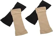 KOMBIUDA Breathable Arm Sleeves for Women 2 Pairs Sports Arm Shapers Calf Slimming Wraps Sun Protection Elastic Fit