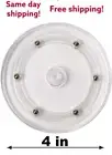 4 In Clear Acrylic Lazy Susan Turntable Organizer Table Kitchen Countertop