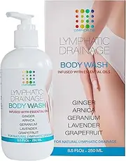 Bruizex Lymphatic Drainage Shower Gel, Natural Herbal Body Wash for Healthy Lymph Flow & Body Detox, Post Manual or Tool Lymphatic Massage, Post Liposuction, BBL, Lymphedema, Lipedema, 8 Fl OZ