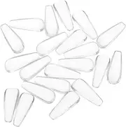 ARTSEWPLY 20pcs Glass Manicure Color Card Transparent Bracket Display Cabinet Nail Polish Color Plate Nail Polish Tool Nail Polish Small Hook Tools Production Materials Fans Bracket