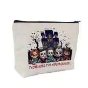 9" x 6.5" Horror Pouch There Goes the Neighborhood Makeup Toiletry Bag Chibi