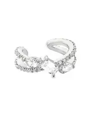 [SALLY SKOUFIS] Baguette Ear Cuff with Diamonds in Silver