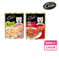 在飛比找momo購物網優惠-【Cesar 西莎】蒸鮮包 70g /1包入 成犬雞肉+蔬菜