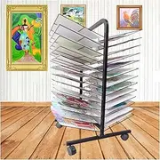 Art Drying Rack,Drawing Paper Drying Rack,Floor-Standing Classroom Drying Rack,Space Saving Suitable for Classrooms Homes and Offices(26th Tiers)