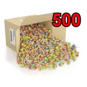 500 x Best Chupa Chups Lollipops Assorted Flavour Bulk Kids Lollies Candy Bag