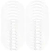 24 Pcs Shower Curtain Hook Ring for Rod Circle Rings Round with Hooks