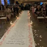 Custom Wedding Aisle Runner, Your Wedding Vows, 20-100 Feet