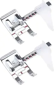EMSea Adjustable Guide Sewing Machine Presser Foot in Stainless Steel Sew Easy Presser Foot Compatible with Brother Compatible with Kenmore for Household Low Shank Sewing Machines
