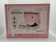 Vinyl Time Vintage-Retro Turntable - White TE-2021 Bluetooth, Aux, RCA Out