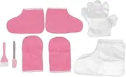 Premium Heated Cloth Mitts Booties, Paraffin Wax Warmer Moisturizing Kit, Paraffin Bath Liners for Hand & Foot, for Hand Foot Care